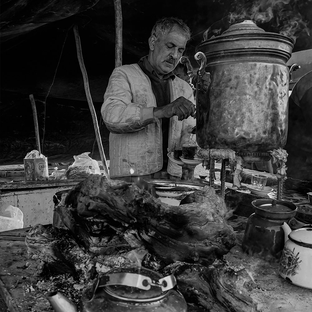 چای سماور ذغالی